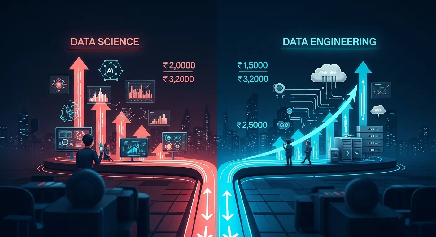 Data Science vs Data Engineering: Salary paths