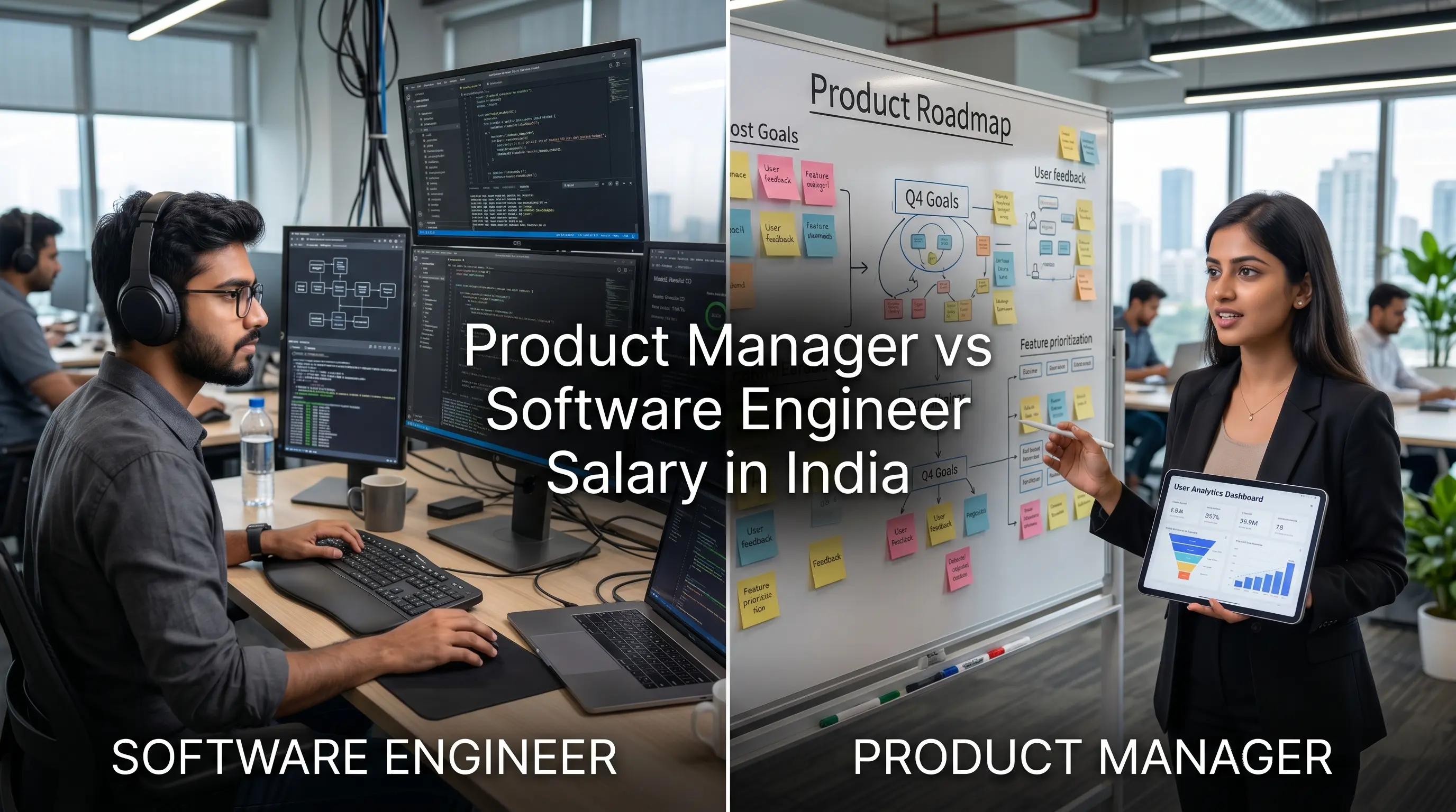 Product Manager vs Software Engineer salary in India (2026 comparison)