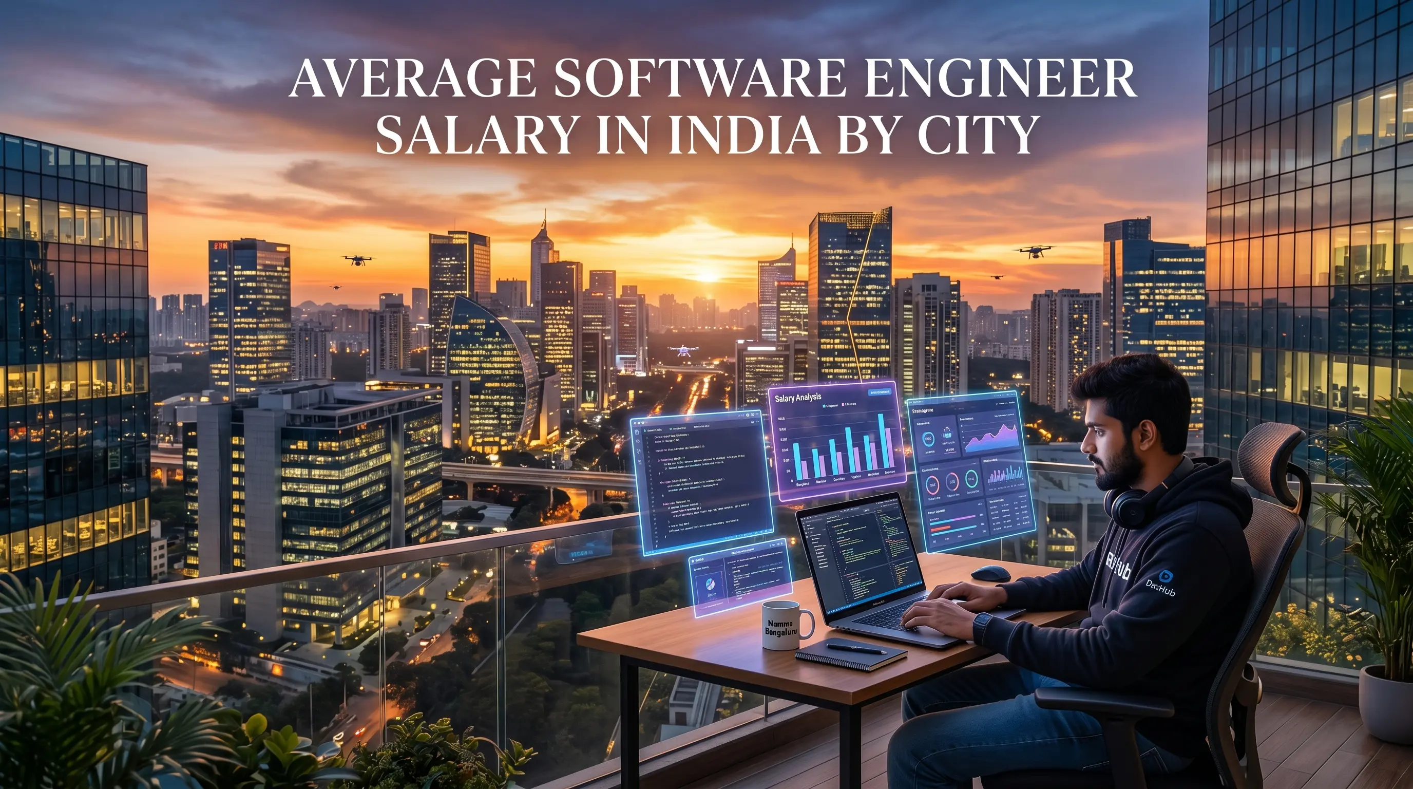 Average software engineer salary in India by city (2026 data)